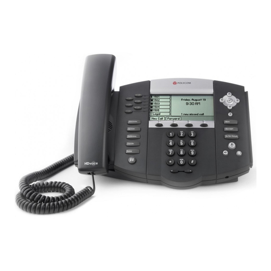 POLYCOM SOUNDPOINT IP 450 USER'S QUICK START MANUAL Pdf Download ...