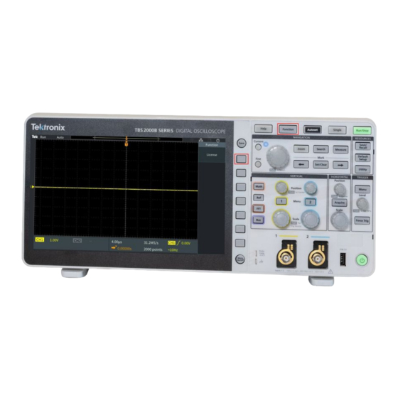 TEKTRONIX TBS2000B SERIES USER MANUAL Pdf Download ManualsLib