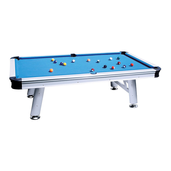 Automaten Hoffmann Outdoor Billardtisch 7ft Oder 8ft - Wetterfester Pooltisch Für Garten