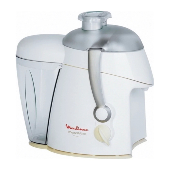 Moulinex Frutti Pro BKA1 Instructions For Use Manual