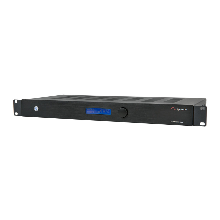 EPISODE EAAMPSUB1D500R CONTROL PROTOCOL Pdf Download ManualsLib