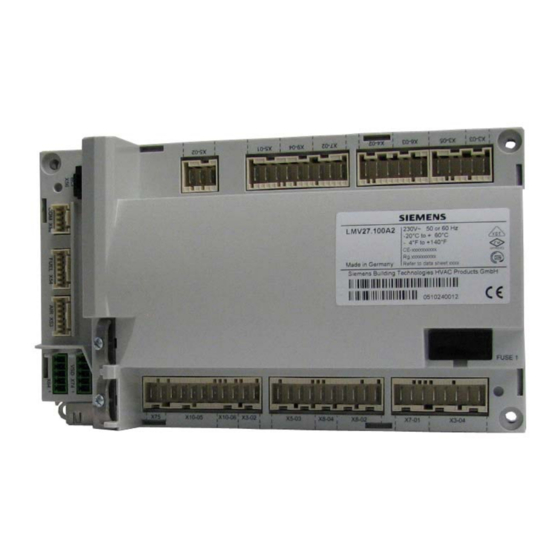 Siemens LMV27.100x2 Basic Documentation