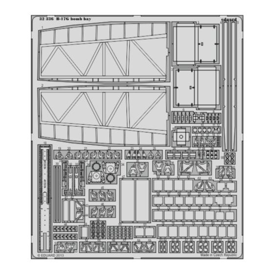 Eduard B-17G bomb bay Manual