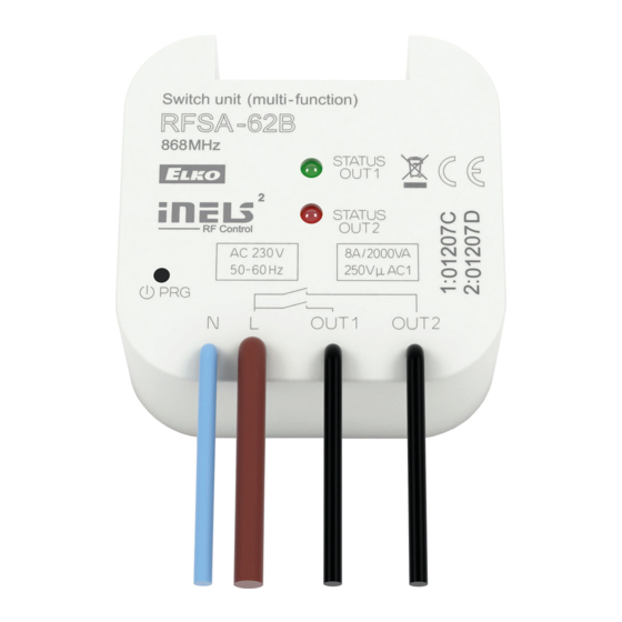 iNels RFSA-62B Manual