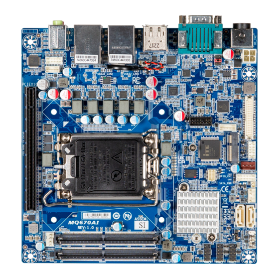 GIGAIPC mITX-Q670A User Manual