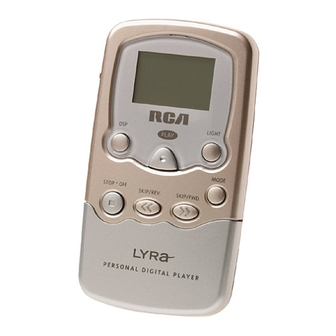 RCA Lyra RD2201 User Manual