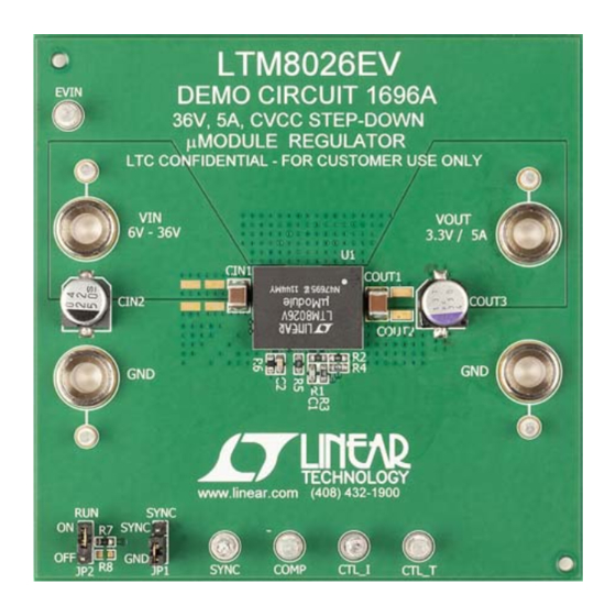 Linear Technology DC1696 Demo Manual