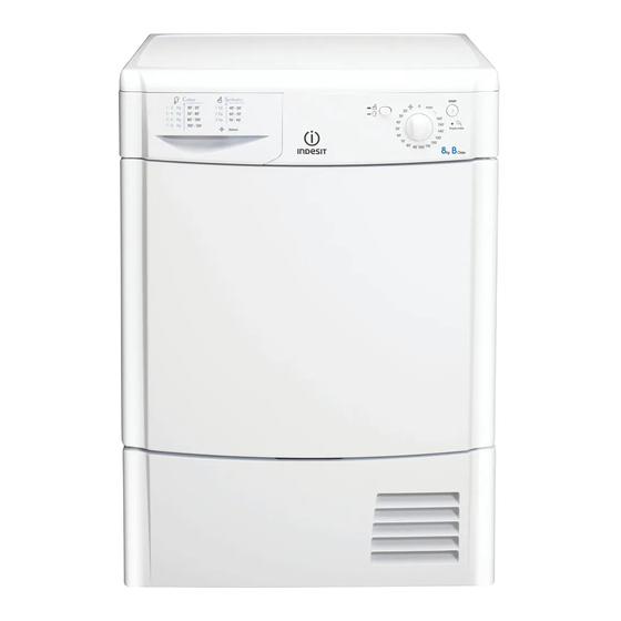 Indesit IDC 8T3 B UK Instruction Booklet