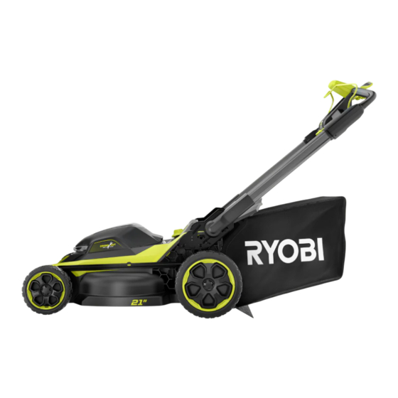 Ryobi RY40HPLM02 Quick Start Manual
