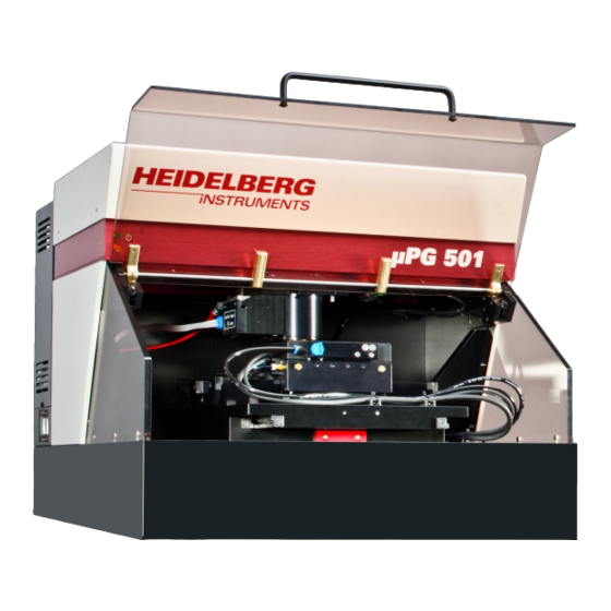HEIDELBERG mPG 501 User Manual