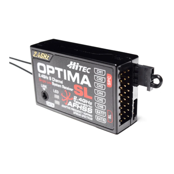 HITEC OPTIMA SL INSTRUCTION Pdf Download ManualsLib