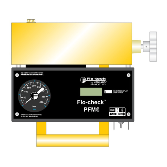BADGER METER FLOTECH PFM SERIES INSTALLATION & OPERATION MANUAL Pdf