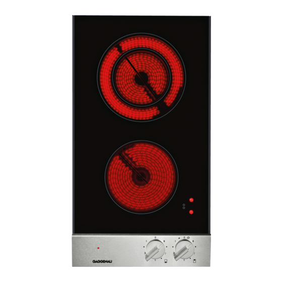 GAGGENAU VE 230 INSTRUCTION MANUALS Pdf Download ManualsLib