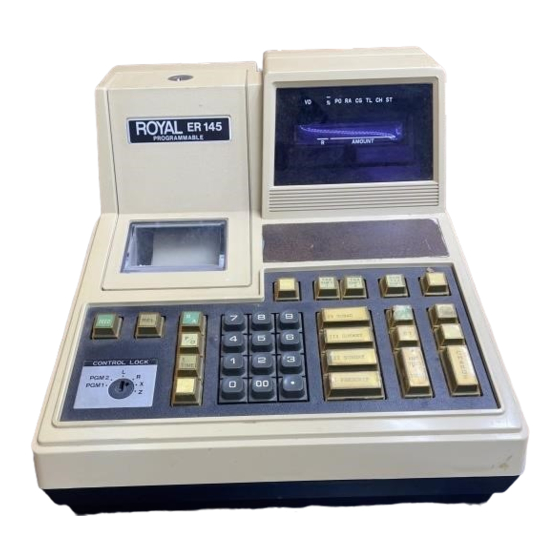 ROYAL ER145 MANUAL Pdf Download ManualsLib