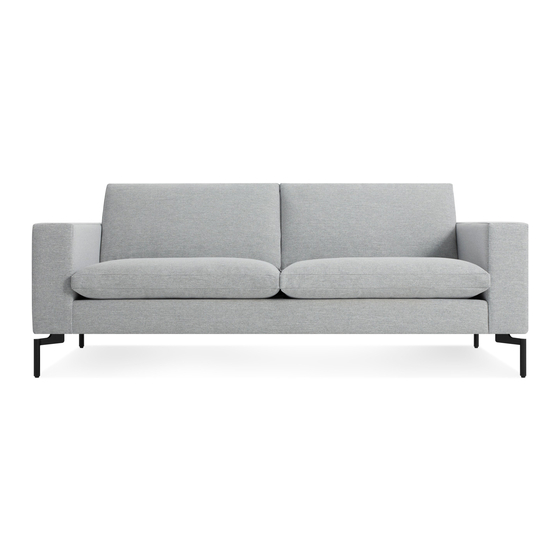 BLUDOT NEW STANDART SOFA NS1-78SFBK-BL MANUAL Pdf Download | ManualsLib