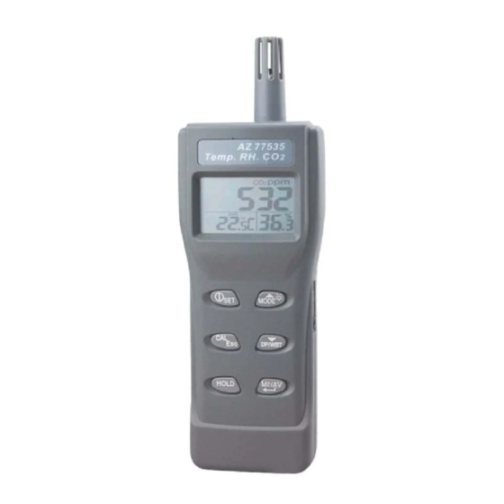 CO2METER AZ 77535 OPERATION MANUAL Pdf Download ManualsLib