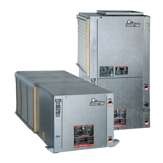 CLIMATEMASTER TRANQUILITY TR SERIES INSTALLATION, OPERATION