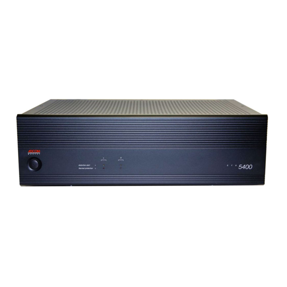 Adcom GFA-5400 Owner's Manual
