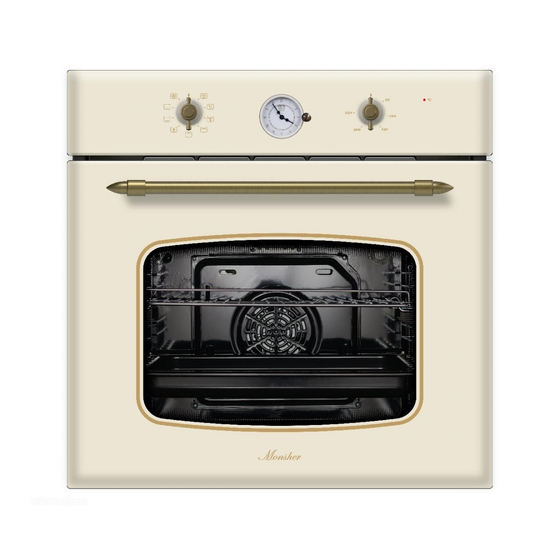 Monsher MOER 6091 Built-in Electric Oven Manuals