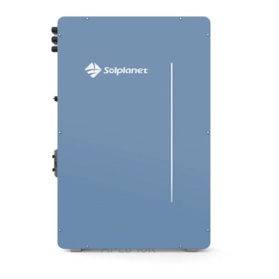 User Manuals: Solplanet Ai-LB 10K Storage Solution