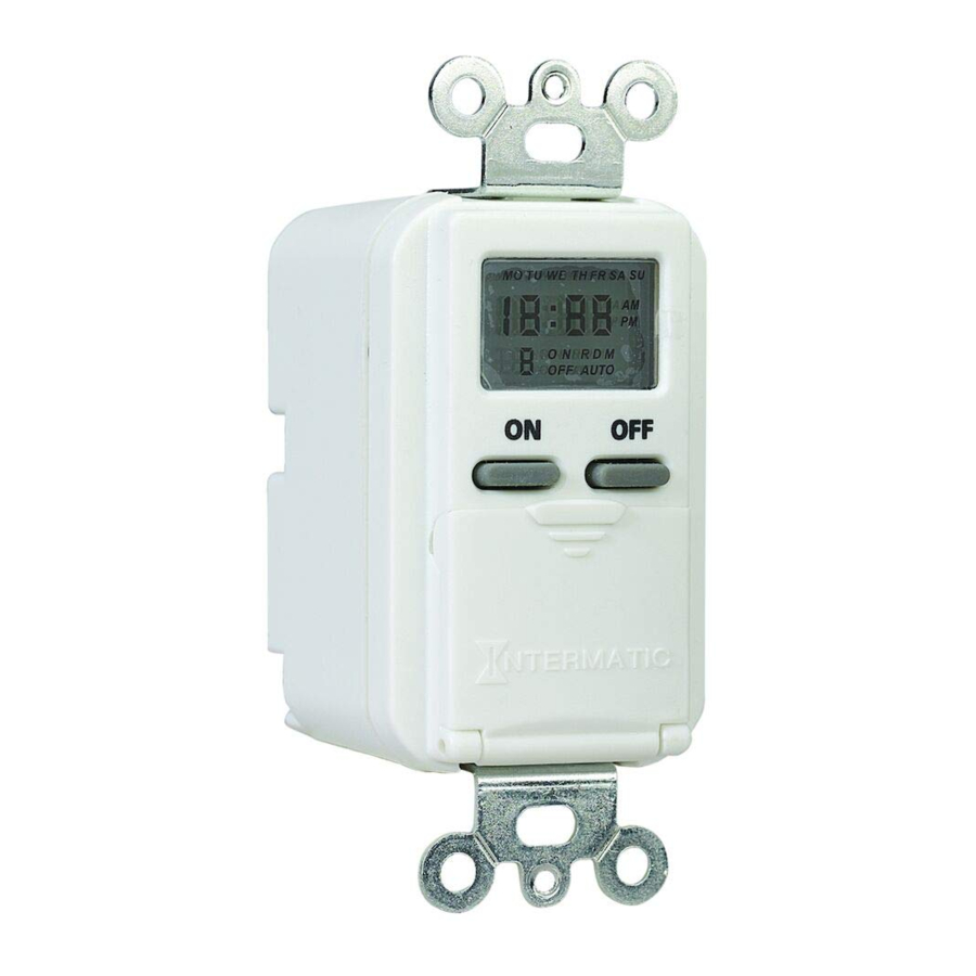Intermatic IW505K - In-Wall Timer Manual