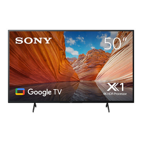 SONY BRAVIA KD-75X8 J SERIES REFERENCE MANUAL Pdf Download | ManualsLib