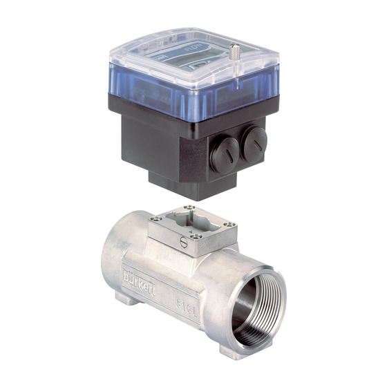 BURKERT 8035 INSTRUCTION MANUAL Pdf Download ManualsLib