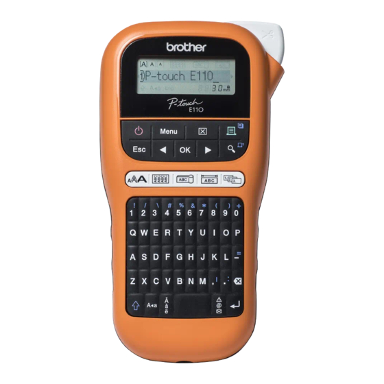 Brother P-touch PT-E110 User Manual