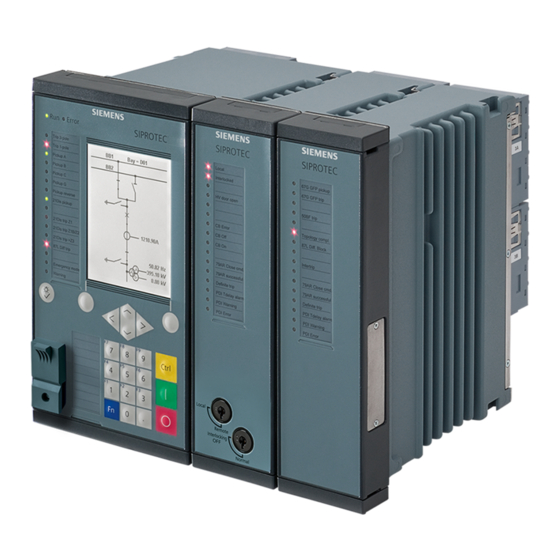 SIEMENS SIPROTEC 5 7UM85 MANUAL Pdf Download ManualsLib