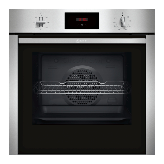 NEFF B3CCC0A.0B USER MANUAL AND INSTALLATION INSTRUCTIONS Pdf Download