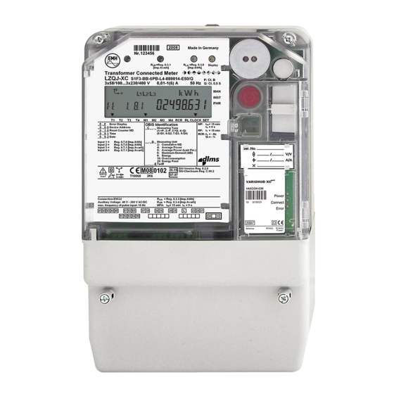 EMH METERING LZQJXC SERIES INSTRUCTIONS FOR USE MANUAL Pdf Download