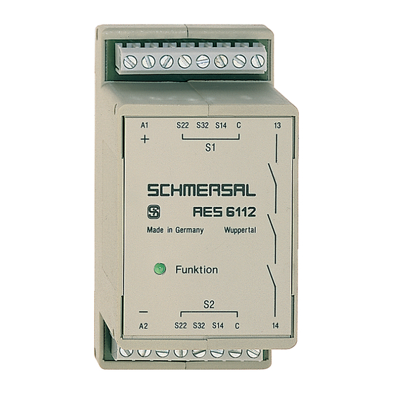 schmersal AES 6112 Operating Instructions