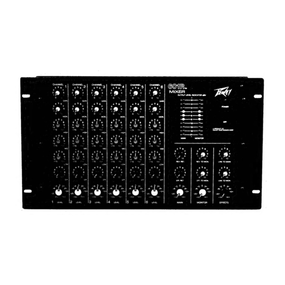Peavey 601R Operating Manual