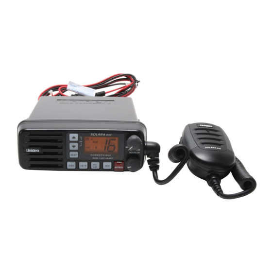 Uniden SOLARA DSC Manual D'utilisation