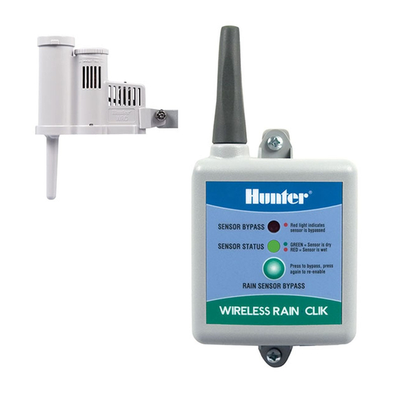 Hunter Wireless Rain-Clik Installation Instructions