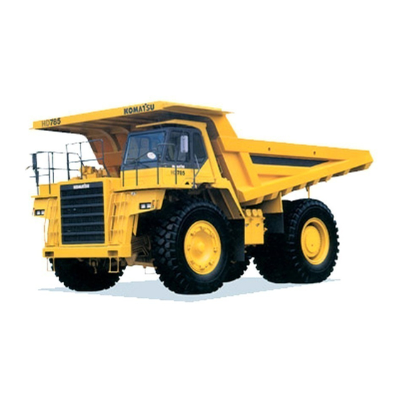 KOMATSU HD785-5 OPERATION & MAINTENANCE MANUAL Pdf Download | ManualsLib