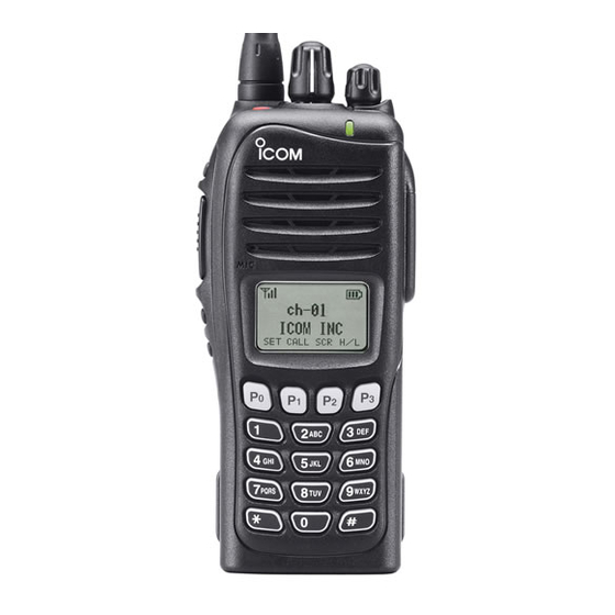 ICOM IC-F3061T ADJUSTMENT Pdf Download | ManualsLib