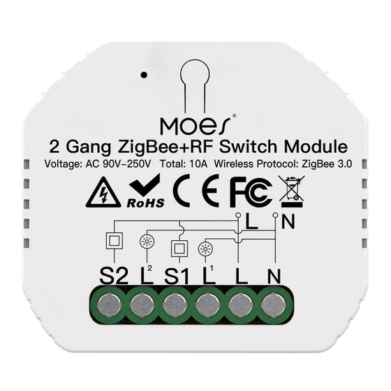 MOES ZigBee Smart Gateway Hub: Instruction Manual and Product