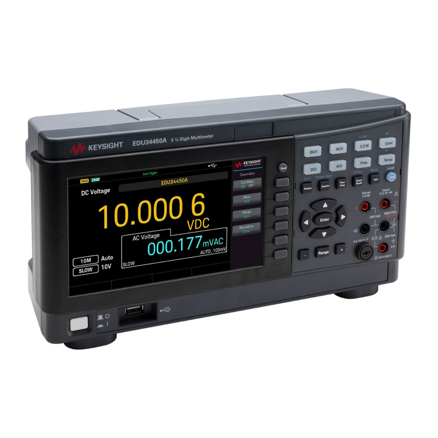 KEYSIGHT TECHNOLOGIES EDU34450A SERVICE MANUAL Pdf Download ManualsLib