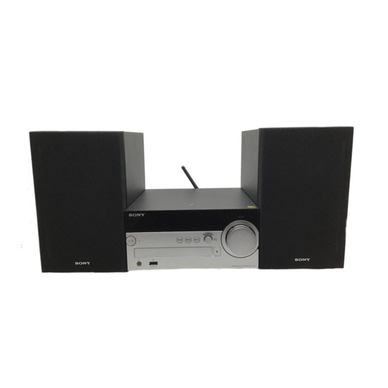 Hi-Fi System with Wi-Fi/Bluetooth Connection, CMT-SX7