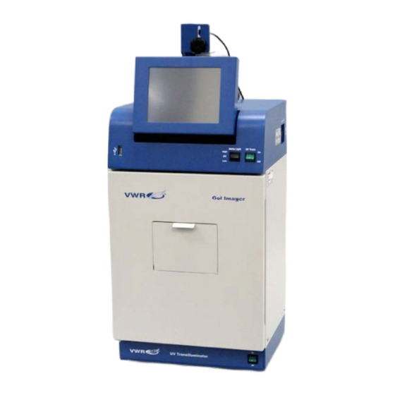 VWR GEL IMAGER INSTALLATION AND USER INSTRUCTIONS MANUAL Pdf Download