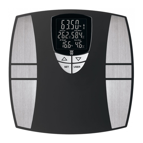 User manual Conair Body Analysis Smart Scale WW710A (English - 2 pages)