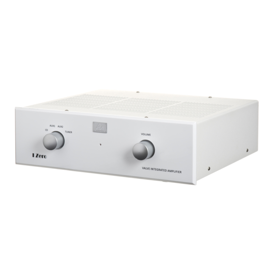 Audio Note I Zero Homeowner's Information Manual