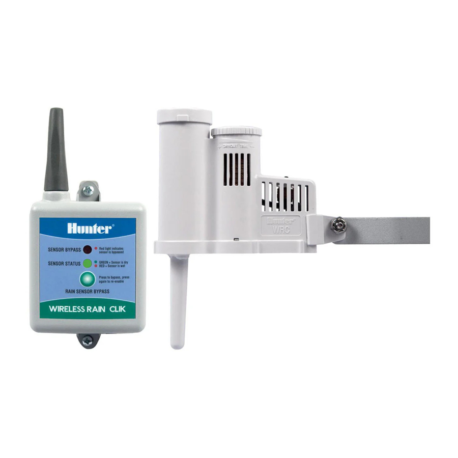 Hunter WIRELESS RAIN-CLIK, RAIN/FREEZE-CLIK Manual
