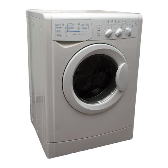 Indesit WIDL 102 Instructions For Use Manual