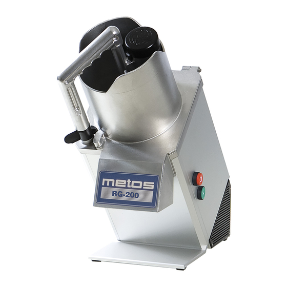 Metos RG-200 Installation And Operation Manual