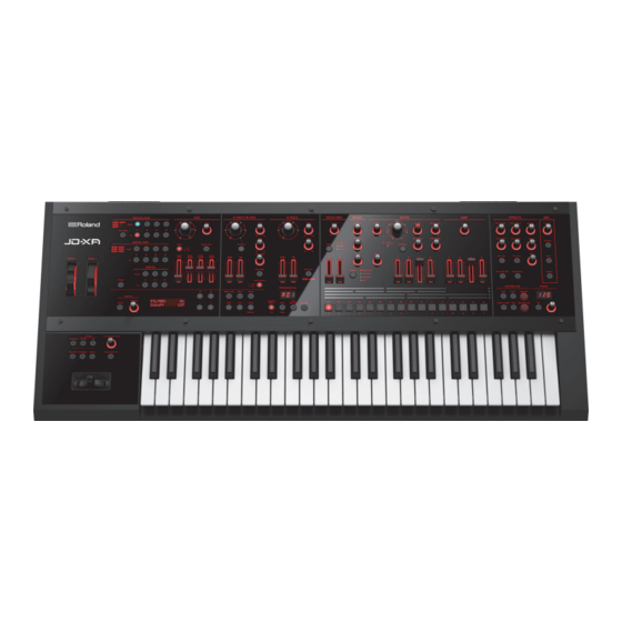 Roland JD-XA Parameter Manual