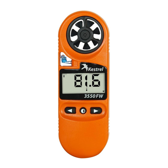 Kestrel 3550FW User Manual