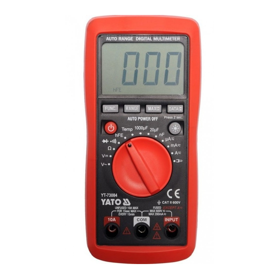 YATO YT-73084 Operating Manual