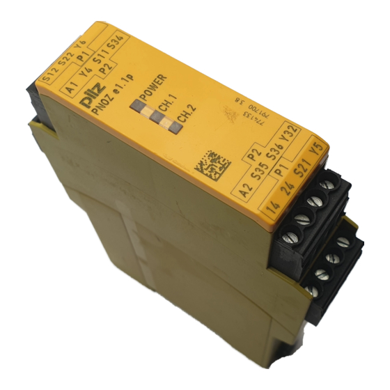 Pilz PNOZ e1.1p Operating Manual